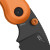 Kizer Microbe Folding Knife Orange Aluminum Handle Black PVD Coated 14C28N Blade