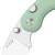 Kizer Microbe Folding Knife Green G-10 Handle Satin 14C28N Blade