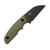Kizer Snick Fixed Knife Olive Green G-10 Handle Black Stonewashed AEB-L Blade 1085A3