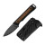 Kizer Whiskey Jack Fixed Knife Black G-10-Mkuruti Wood Handle Damascus Blade 1108A2
