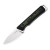 Kizer Whiskey Jack Fixed Knife Black-Green G-10 and Damascus G-10 Handle Satin AEB-L Blade 1108A3
