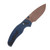 Kizer C01C 2.9 CD Folding Knife Blue Aluminum Handle Sunset Metal PVD Elmax Blade KI3488.29CDA1 