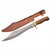 Szco 17.5" Damascus Steel/Wood and Brass Scimitar Hunter Sword DM1407
