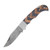 Forge & Iron Tide Folder Natural-Blue Wood Handle 2.75in Damascus Blade DM1416BL