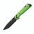 Bear & Son Nekama I Racing Green & Black Aluminum Handle Black DLC 14C28N Blade MC-1000-ALGR-B