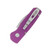 Pro Tech OTS Auto Runt 5 Smooth Purple Handle Machine Satin Magnacut Wharncliffe Blade AUPTR5300-LTD PURPLE
