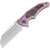 Artisan Cutlery Apache Nomad Folding Knife Pink Titanium Handle