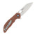 Rough Ryder Brown Linen Micarta Linerlock Folding Knife 7CR13 Steel Blade RR2696-BRM