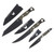 Benchmade 3PC Kitchen Set OD-Blk G-10 Handles Blk CPM-154 Blades BM4005BK-01