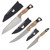 Benchmade 3PC Kitchen Set Maple Valley Richlite W/Black G-10 Handle CPM-154 Blade BM4005-02