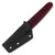 Boker Plus Kissaki Fixed Knife Blk Faux Pearl Fish Skin W/Red Rope 440C Blade BK02BP0026