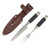 PATAGON KNIVES PICNIC BLACK RIDGED WOOD HANDLE PS-BRW-00
