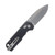 Boker Plus Rockstub Black Aluminum Folding Knife 440B Drop Point Blade BK01BP0050