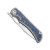 Kizer Allure Folding Knife Titanium-Blue Vortex Micarta Handle S45VN Drop Point Blade KI4763LDA1