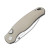 Kizer Phoca BD Folding Knife Sand Aluminum Handle Satin 14C28N Drop Point Blade V3781BDA2