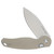 Kizer Phoca BD Folding Knife Sand Aluminum Handle Satin 14C28N Drop Point Blade V3781BDA2