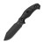 Kizer Sheepdog Survival Fixed Knife Black G-10 Handle Black Coated 1095 Clip Point Blade 1105A3