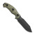 Kizer Sheepdog Survival Fixed Knife Green Micarta Handle Black Coated 1095 Clip Point Blade 1105A4