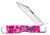 Case XX Cheetah Cub Lockback Folding Knife Pink Crackle Kirinite CA16166