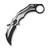We Knife Co Cryonix Black & Satin Titanium Handle Black Stonewashed M390 Blade WE24070-1