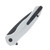 CIVIVI Button Lock Kitefin Silver Aluminum Handle Black Stonewashed 14C28N Blade C24091-2