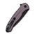 CIVIVI Button Lock Kitefin Purple Aluminum Handle Black Stonewashed 14C28N Blade C24091-3