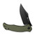 Sencut Tauron Folding Knife Olive Canvas Micarta Handle Black D2 Blade S25060-3