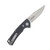 Elite Tactical The Chaser Button Lock Folding Knife Satin D2/Black G-10 MCETFDR006