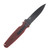 Hardcore Hardware Covert Folder/Red G-10/ S35VN Spear Point Black PVD Blade COVERT01REDBLK
