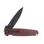 Hardcore Hardware Covert Folder/Red G-10/ S35VN Spear Point Black PVD Blade COVERT01REDBLK