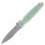 Hardcore Hardware Covert Folder/Jade G-10/ S35VN Spear Point Bead Blast Blade COVERT01JADEBB