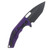 Heretic Medusa Manual Folder TE DLC Standard Purple Chassis with Tactical Hardware H009-6A-PU