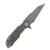 Hinderer Full Track Folding Knife Working Finish OD Green G-10 S45VN Wharncliffe Blade