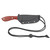 Condor Red Pygmy Fixed Knife Red Micarta Handle 14C28N SS Blade W/Sheath CTK60739