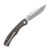 CIVIVI SMKW Exclusive Clingman Folder Glow In The Dark Brown Burlap Micarta C23065-5