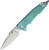 Artisan Cutlery Predator Folding Knife Green Titanium