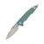 Artisan Cutlery Predator Folding Knife Green Titanium