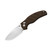 Kizer C01C 2.9 CD Folding Knife Brown Norplex Ultrex Micarta Handle Satin Nitro V Blade V3488.29CDA1