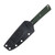 Kizer Area Eight Fixed Knife Green & Black G-10 Handle Satin AEB-L Modified Drop Point Blade 1113A1