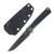 Kizer Area Eight  Fixed Knife Green & Black G-10 Handle Black PVD Coated AEB-L Modified Drop Point Blade 1113A2