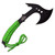 Z Hunter Axe with Green Cord Wrapped Handle and Black Stainless Steel Blade Model ZB-AXE7