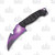 Wartech 4in Purple Hawbill Fixed Blade Hunting Knife
