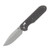 GEO Knife Ethereal Cutter Flamed Tiger Stripe 3in Plain Stonewash Drop Point GEO2402J