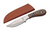 Bobcat Skinner Fixed Knife Color Wood Handle Stainless Steel Blade W/Sheath 203545
