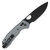 Honey Badger Large Crossbolt Folding Knife Grey G10 Handle Black DLC D2 Blade Limited Edition HB6061