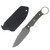 McNees FX Ringed Agent Fixed Blade Stonewash Atomic Black Handle W/Sheath MCRINGAGSWABK