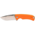 SOG Tellus FLK Blaze Orange 3.65in Plain Stonewash Clip Point