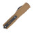 Microtech Ultratech GEN IV OTF Auto D/E Black Part Serrate Tan Aluminum Handle AUMT112242TA