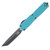 Microtech Ultratech GEN IV OTF Auto T/E Black Standard Blade Cyan Handle AUMT112341CN