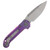 Microtech LUDT OTS Auto Clip Point Marifone Select SW Finish Purple Haze Anodized Frag Pattern Titanium W/Purple Titanium Accent AUMT113510FRMS5